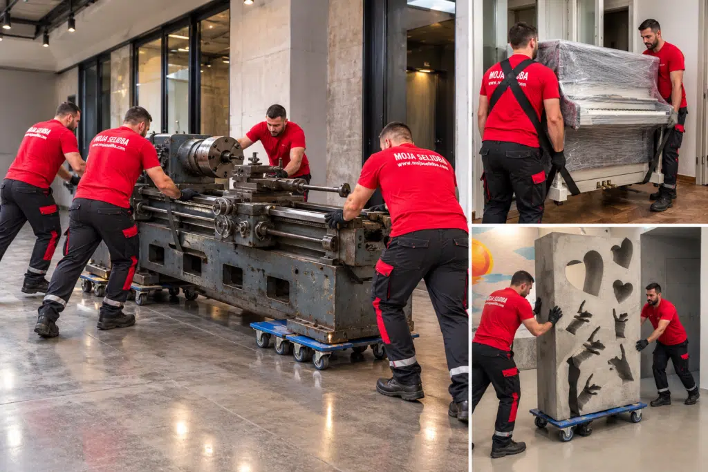 Selidbe specijalnih tereta – transport mašina, klavira i teških predmeta