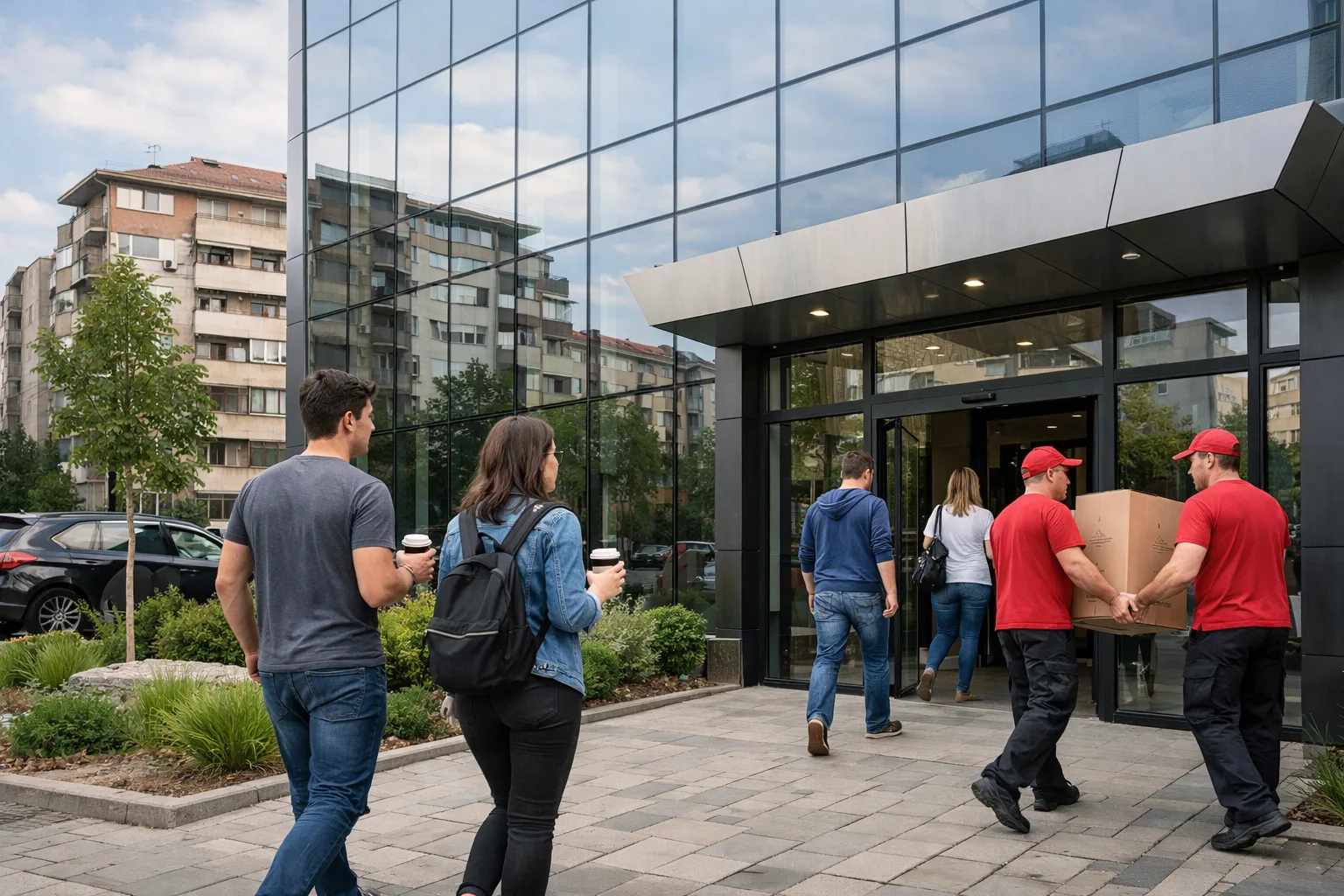 Tehnološki inkubator u Nišu sa modernim ulazom