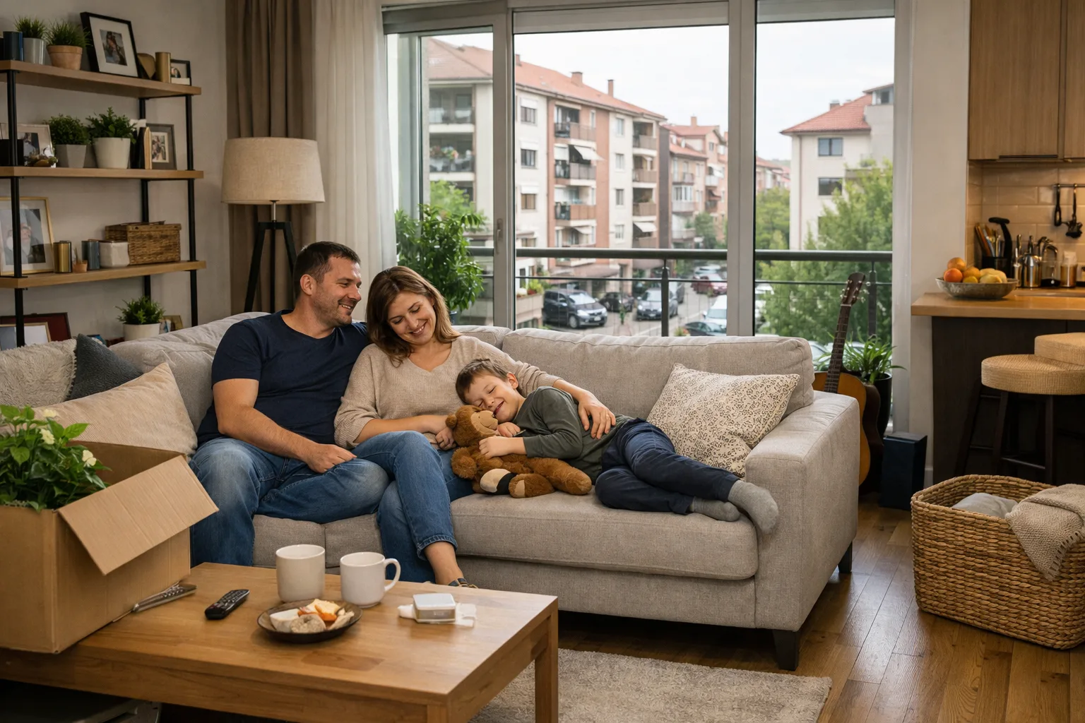 Porodica se opušta u novom domu u Novom Sadu nakon uspešne selidbe